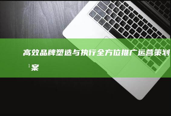 高效品牌塑造与执行：全方位推广运营策划方案